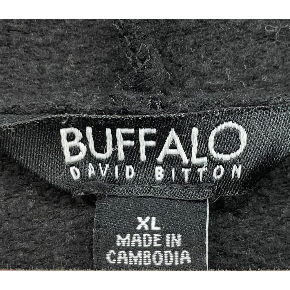 Buffalo Sweatshirt Womens Extra Large Black Hoodie David Bitton Athleisure Gym - Picture 3 of 10